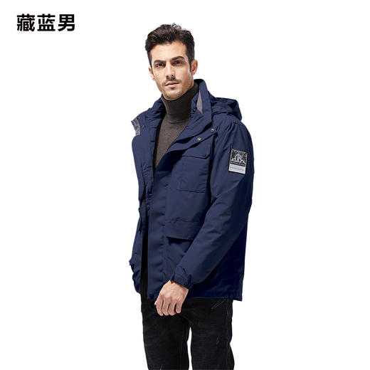 羽绒内胆情侣冲锋衣高端户外加厚三合一可拆卸两件套可团购定制 商品图3