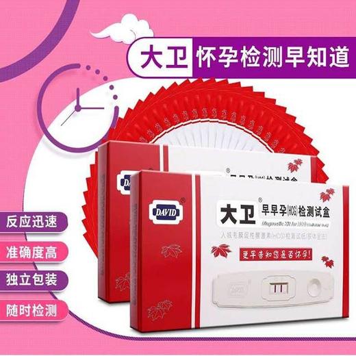 器械号   大卫早早孕检测试盒（1人份）有效期20271211 商品图0