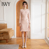 IWY/新款粉色气质小香风西装连衣裙秋季Q821-P 商品缩略图0
