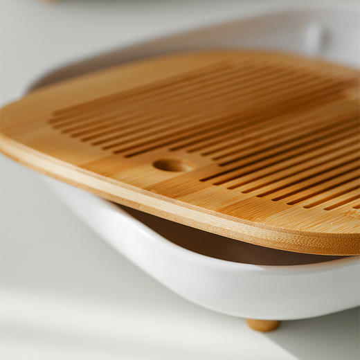 无闻2022新款茶盘  密胺盘 家用托盘干泡茶盘储水式茶台功夫茶具干泡台 商品图9