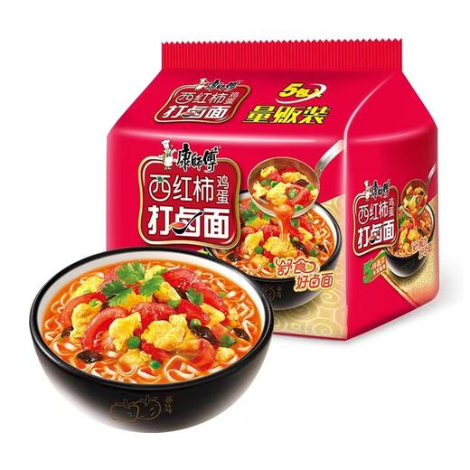 康师傅西红柿鸡蛋打卤方便面102g*5 商品图0