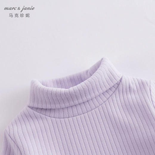 【德绒发热】马克珍妮冬装新款 男女童高领打底衫 儿童T恤230297 商品图3