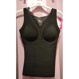 都市丽人石墨烯阳离子女士发热纤维单件保暖衣背心新年本命年红品LW24B1