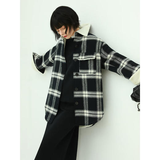 COCOBELLA立体字母刺绣空气层卫衣女春休闲宽松圆领上衣SE28B 商品图4