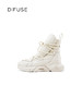 DFuse迪芙斯2022冬季新款牛皮加绒厚底老爹鞋运动短靴DF24118541 商品缩略图3