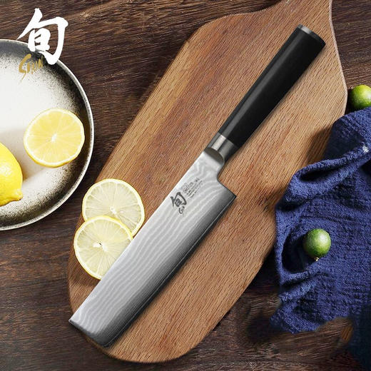 旬刀日本进口大马士革钢日式菜刀切菜切肉片多功能刀 商品图1
