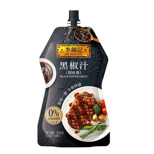 李锦记黑椒汁调味酱230g 商品图0