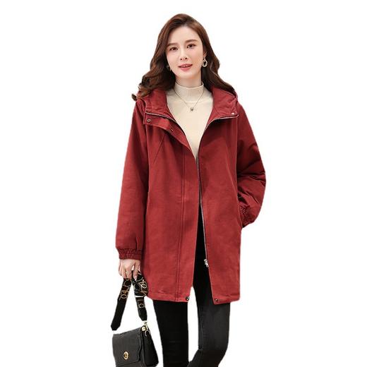 小个子中长女，冬季新款时尚加绒加厚派克服工装潮HR-WQ35859 商品图4