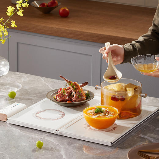 德国蓝宝组合折叠暖菜板家用热菜板多功能保温板餐桌恒温热饭神器 商品图2