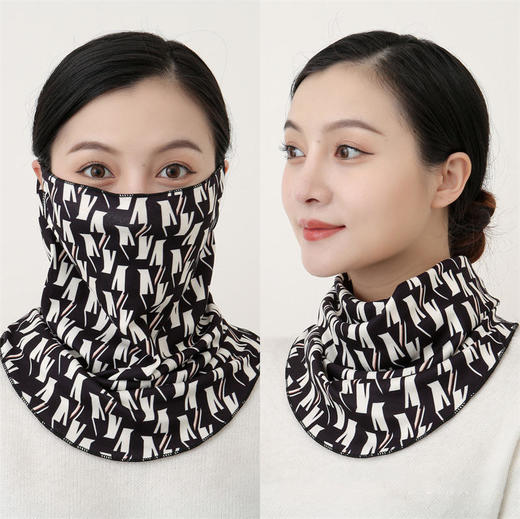 【买一送一围巾+帽子+面罩+发带四合一】防寒护脸一巾多用护颈头巾面罩时髦百搭3秒成型又薄又暖户外骑行保暖挂耳面罩面巾围脖 商品图2