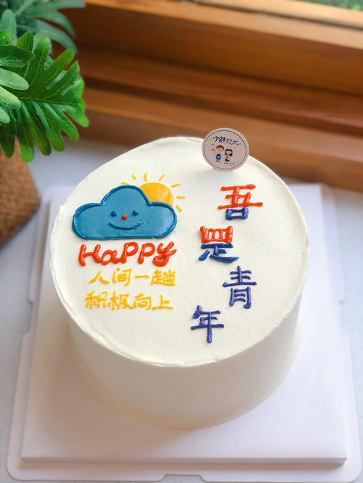 五四青年节奶油蛋糕 下单前请仔细阅读商品详情 商品图0