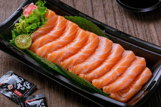 三文鱼脊背刺身大份（250g-260g）9-11片，自取可用 商品图3