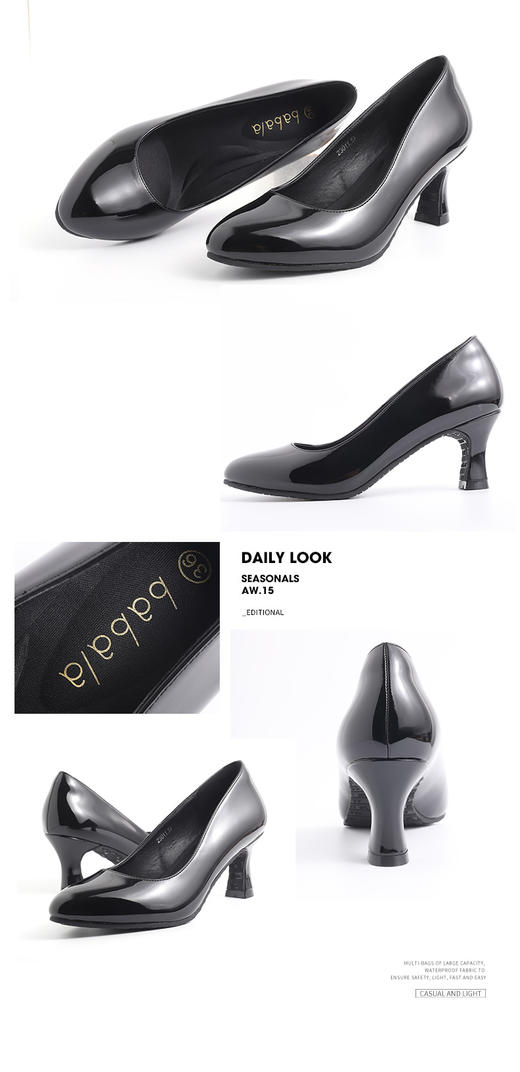 芭芭拉时尚简约百搭高跟鞋 商品图3