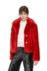 Bershka 红色毛绒短外套 5381 商品缩略图0