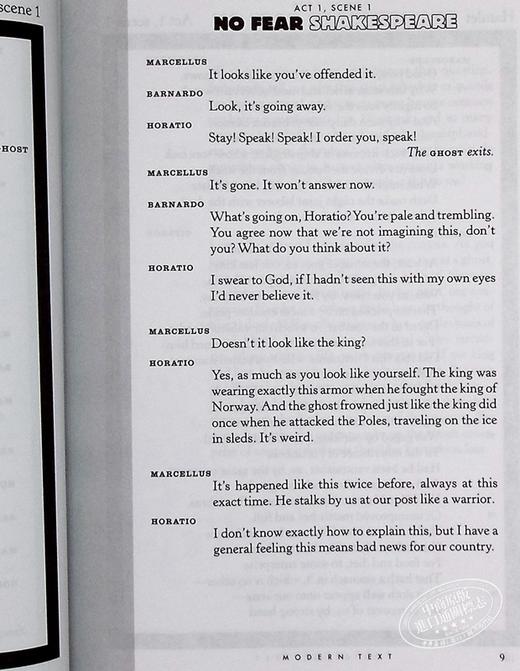 预售 【中商原版】哈姆雷特 英文原版 No Fear Shakespeare：Hamlet 商品图7