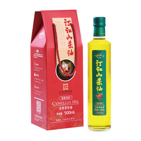 【乡村振兴】汀江山茶油 原香红色彩盒单瓶装500ml*1瓶