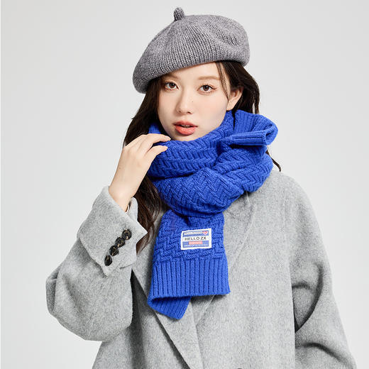 【赠护手霜】秋冬软糯气质围巾女 纯色百搭 保暖加厚围脖 网红ins风 经典永不过时 商品图7