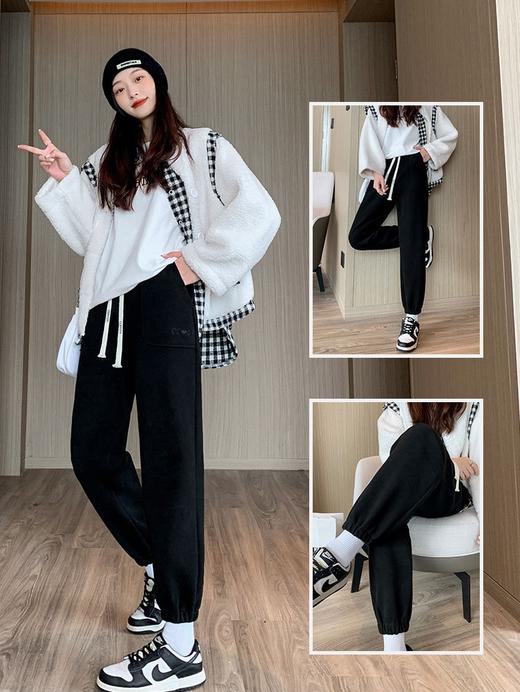 秋冬季新款防风裤 防风束脚裤 休闲裤 超厚实面料 百搭显瘦 垂感高 腰气质通勤 哈伦束脚运动裤 商品图4