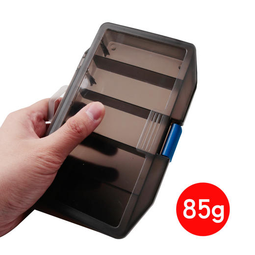 枪色透明路亚工具盒5格饵多功能路亚盒储物17.5*8.5*3cm 商品图1