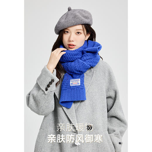 【赠护手霜】秋冬软糯气质围巾女 纯色百搭 保暖加厚围脖 网红ins风 经典永不过时 商品图5