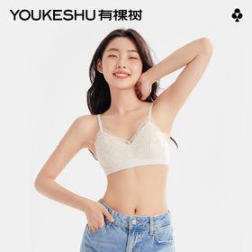 小胸聚拢无钢圈软支撑防下垂薄款透气蕾丝文胸