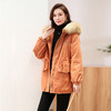 复古加厚加绒纯色女，冬季新款宽松休闲短款外套保暖HR-WQ37319 商品缩略图3