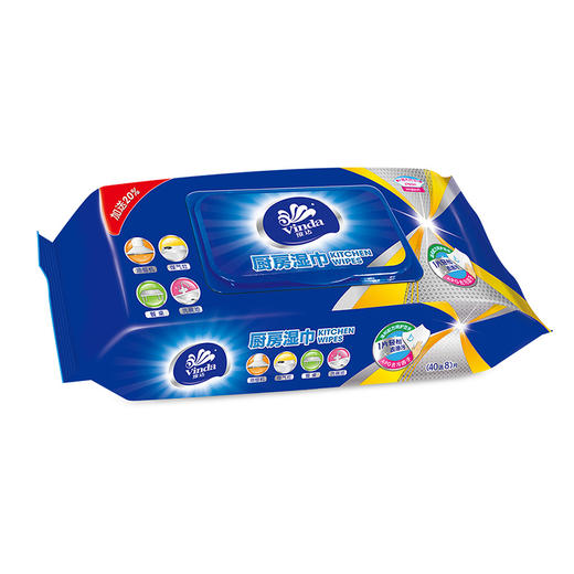 维达厨房清洁湿巾48片每包×3包 商品图2