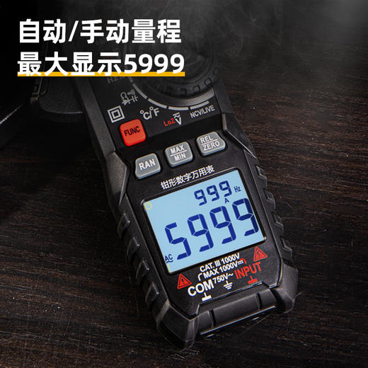 得力DL334206钳形万用表交直流浪涌电流(红) 商品图1