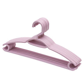 惠寻防滑塑料衣架10支装