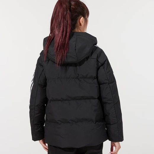 阿迪达斯 （adidas） 羽绒服女2022冬季新款运动服休闲保暖防风外套宽松连帽羽绒夹克 H23063 商品图3