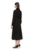 Le Malene 黑色束腰长外套 8349 商品缩略图1