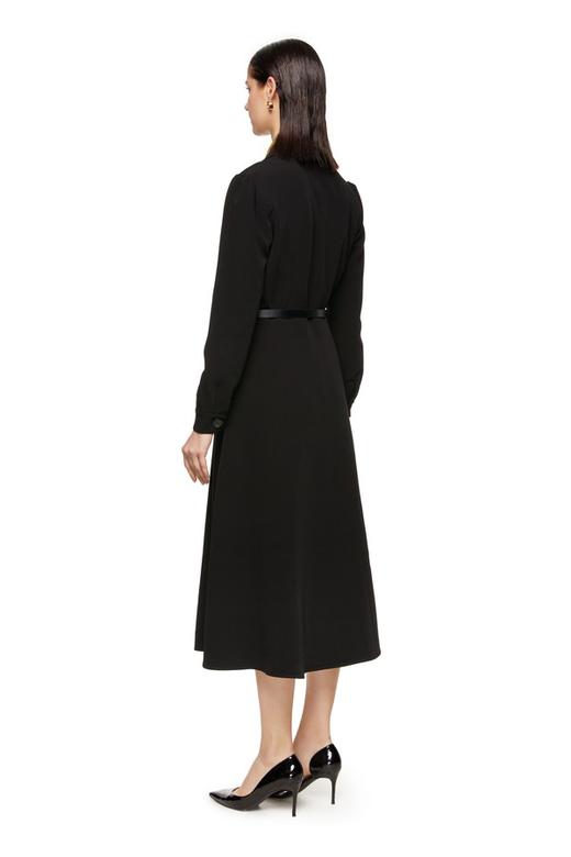 Le Malene 黑色束腰长外套 8349 商品图1