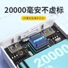 品胜20000毫安充电宝22.5W超级快充移动电源超大容量超薄小巧便携白色1个 商品缩略图3