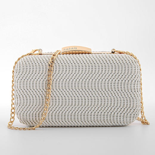 芭芭拉高级斜挎单肩手提编织包 商品图5