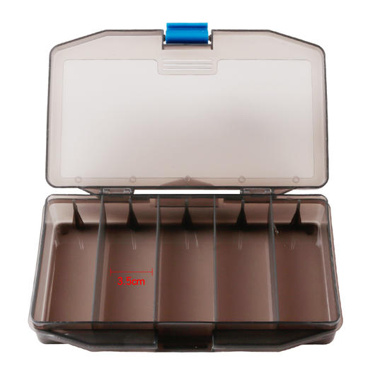 枪色透明路亚工具盒5格饵多功能路亚盒储物17.5*8.5*3cm 商品图3