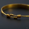 24K足金錾刻柳叶手镯（男款） 商品缩略图5