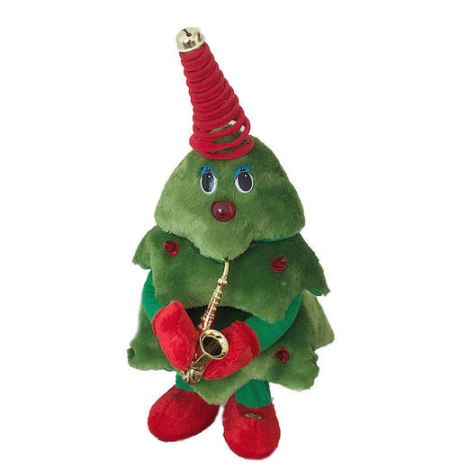 【圣诞好礼！圣诞节玩具】卡通会唱歌跳舞圣诞树摇摆玩具电动毛绒公仔创意圣诞节装饰礼物-QQ 商品图9