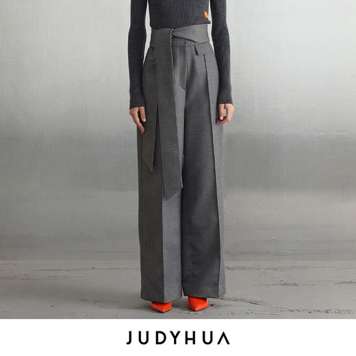 JUDYHUA 口袋设计款直筒裤 商品图0