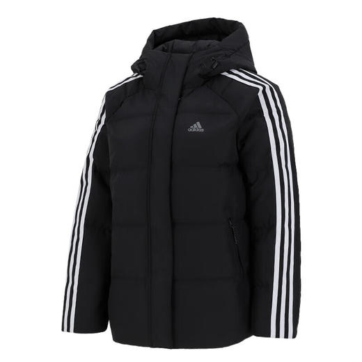 阿迪达斯 （adidas） 羽绒服女2022冬季新款运动服休闲保暖防风外套宽松连帽羽绒夹克 H23063 商品图0