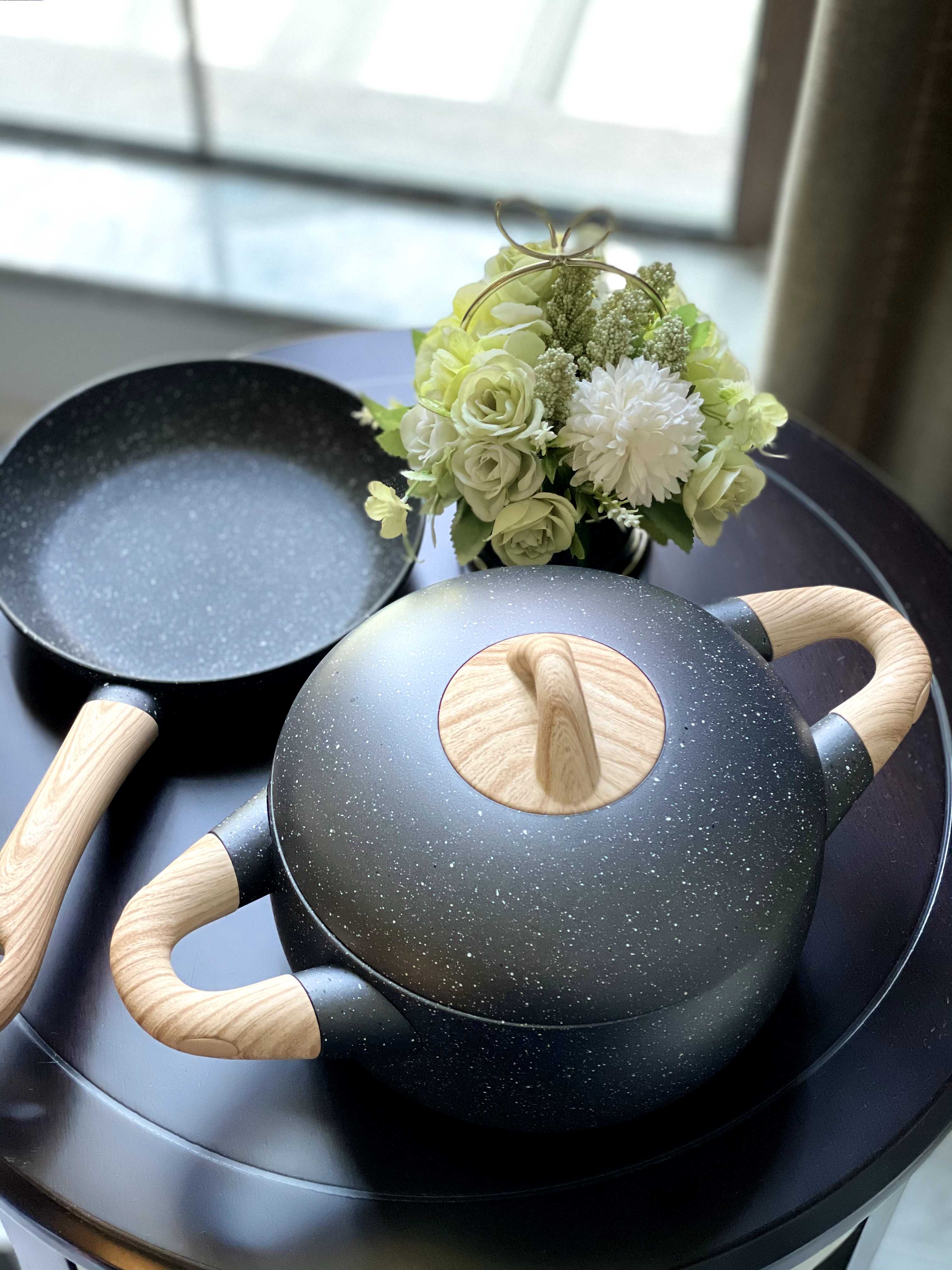 Amercook别致系列设计师款小球锅套装 多功能料理锅聚油聚热多炉灶通用