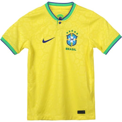 NIKE/耐克 CBF Y NK DF STAD JSY SS HM 2022世界杯 巴西队主场球衣 青少年款 商品图5