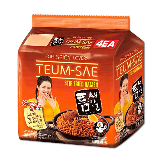 【4连包】PALDO 极地辣味拌面130g*4 【4멀티】팔도 틈새매운뽂음면130g*4 商品图0