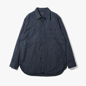 Engineered Garments Work Shirt 牛仔法兰绒复古工装长袖衬衫