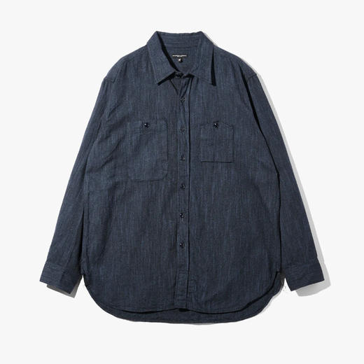 Engineered Garments Work Shirt 牛仔法兰绒复古工装长袖衬衫 商品图0