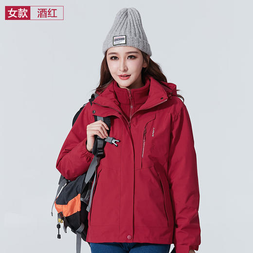 户外冲锋衣情侣款可拆卸内胆防风防水加厚防寒服外套可团购定制 商品图6