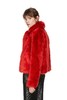 Bershka 红色毛绒短外套 5381 商品缩略图1