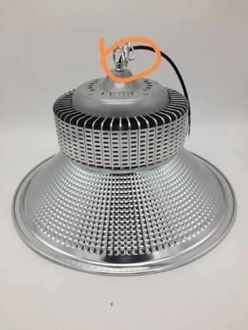 千绘 无底板工矿灯银窄 吊环 100W