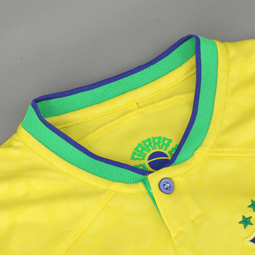 NIKE/耐克 CBF Y NK DF STAD JSY SS HM 2022世界杯 巴西队主场球衣 青少年款 商品图1