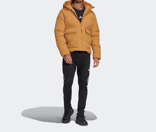 阿迪达斯（adidas） 羽绒服男2022冬季新款休闲连帽时尚面包服户外运动防风保暖外套HN9932 商品图2