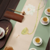 台隆金 防水彩绘茶席桌旗家用茶桌布茶道桌旗茶垫中式长条中国风桌巾 防水彩绘茶席-荷花韵 商品缩略图1